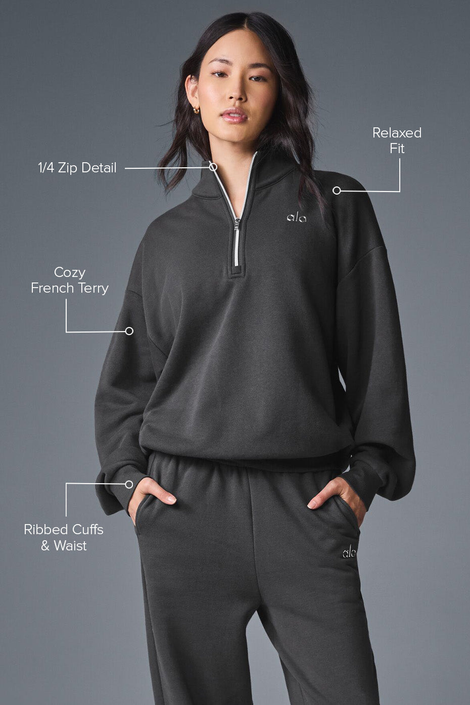 Pull Accolade 1/4 Zip – Femme