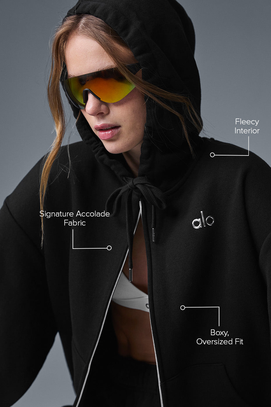 veste à capuche entièrement zippé - Accolade