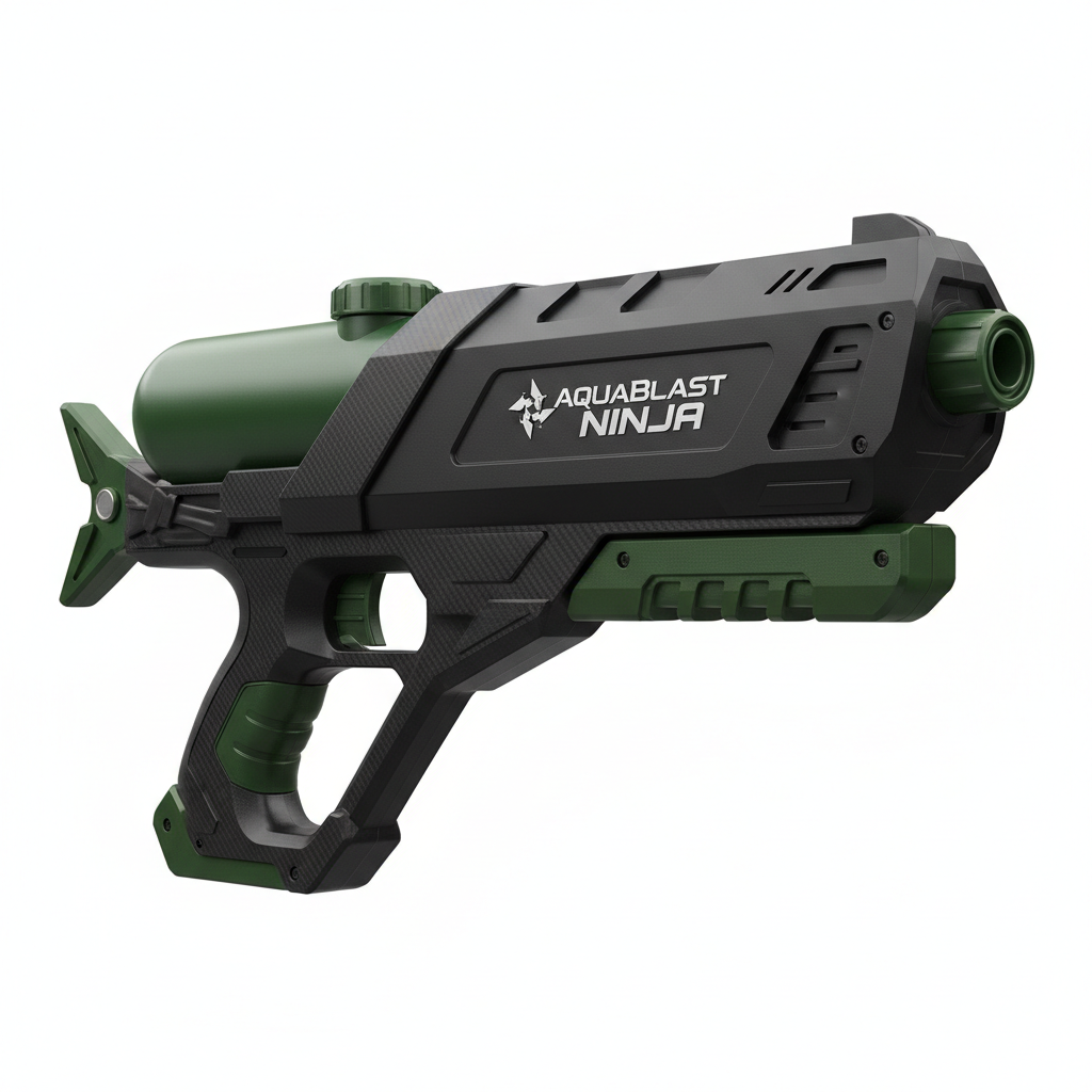 AquaBlast Ninja pistolet à eau noir et vert