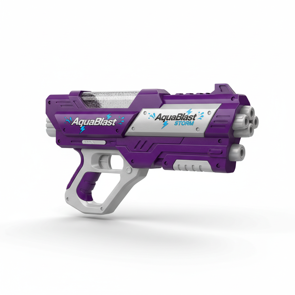 AquaBlast Storm pistolet à eau violet et argenté